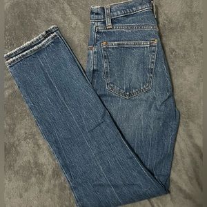 Abercrombie 90s straight ultra high rise curve love size 24